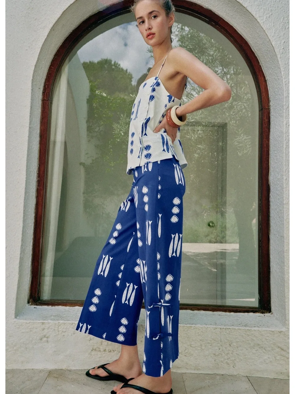 Zara PRINTED TIE CULOTTES_4